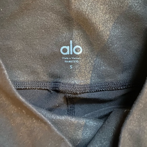 Alo Yoga High Waist Leather Moto Leggings - Picture 6 of 11